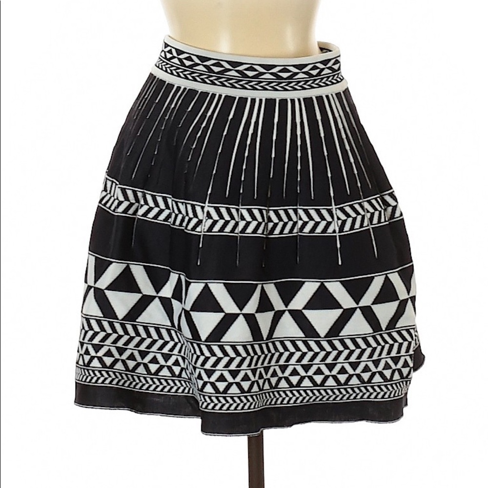 Maje Black Justin Jacquard Miniskirt skirt 2